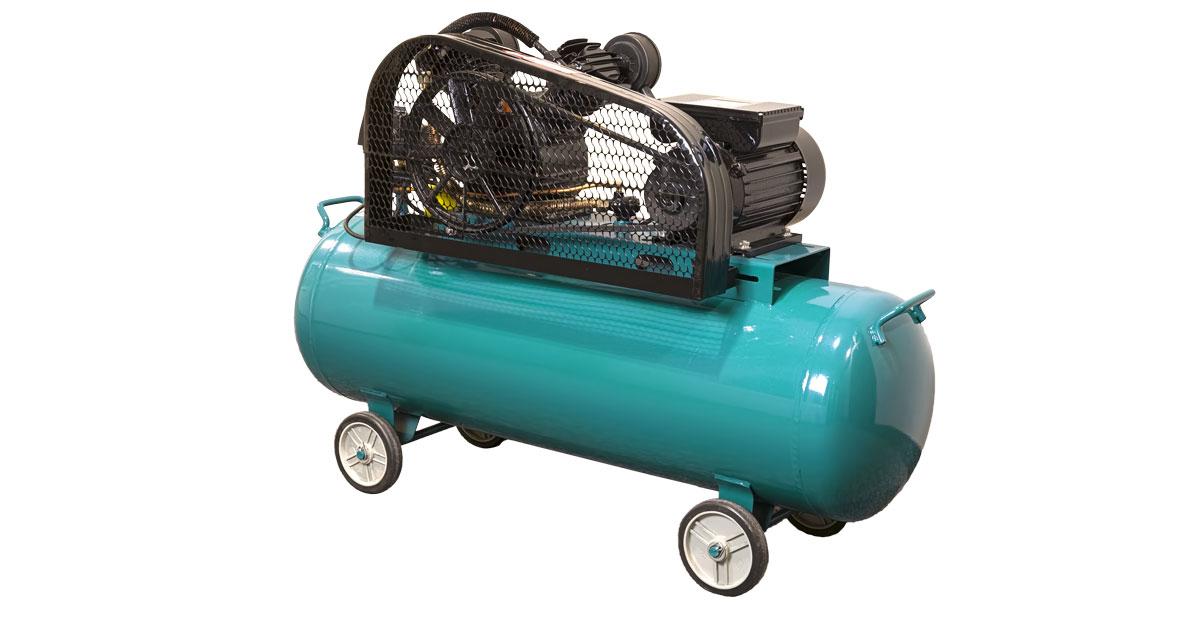 Two-Piston Air Compressor 100L Tank VSP765 VANDER