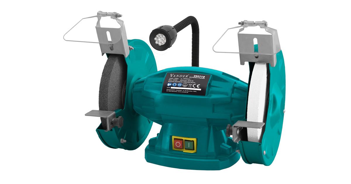 Table Grinder with Lamp 200 MM VSS718 VANDER